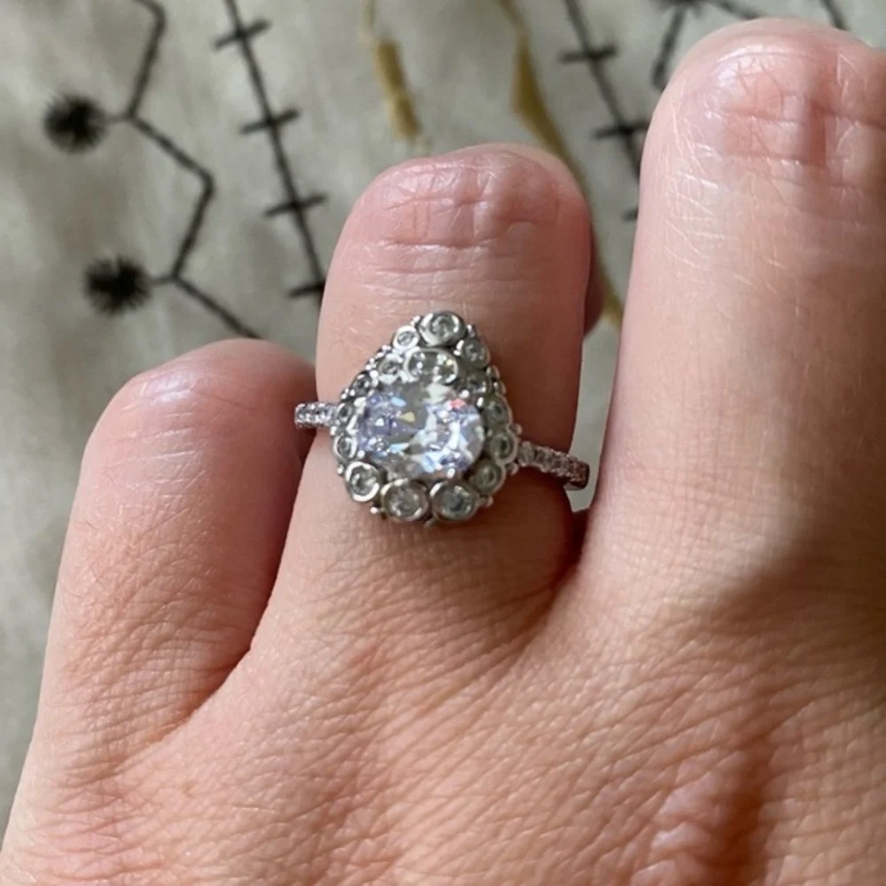 Bomb Party Diamond Cubic Zirconia Ring